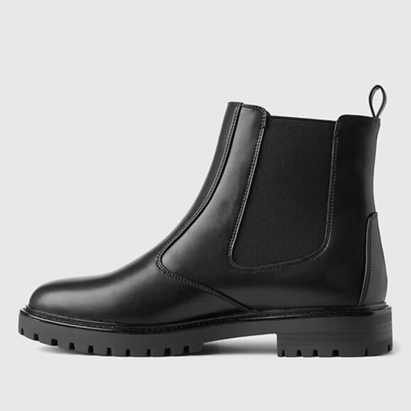 GAP Vegan Leather Black Chelsea Boots/NWT/8 - Picture 5 of 12